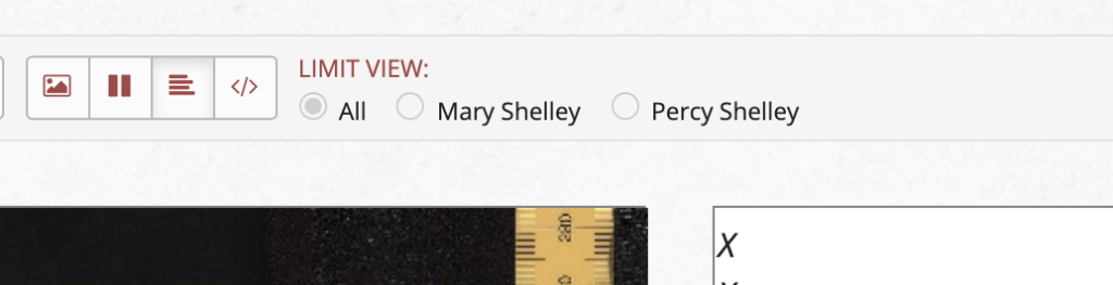 screenshot of Shelley-Godwin archives website